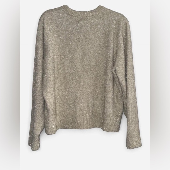 Old Navy Women's Glitter Knit Sweater - Cream - Picture 2 of 4